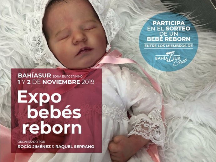 El centro comercial Bahía Sur acoge este viernes y sábado una exposición de bebés reborn