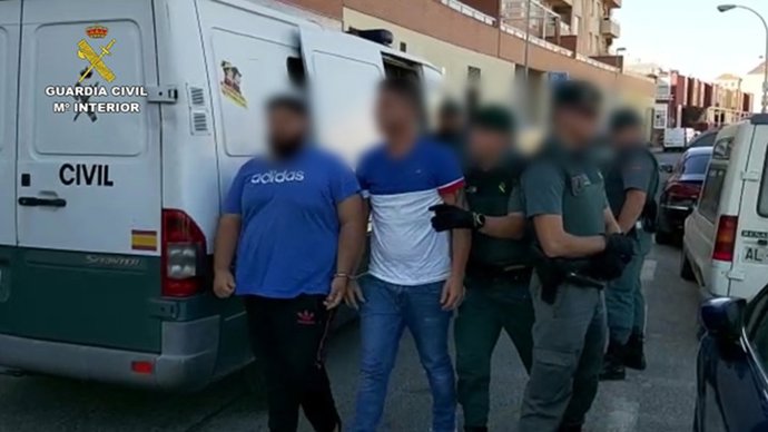 Dos de los detenidos en la macrooperación Teflon contra el cultivo de marihuana en Almería
