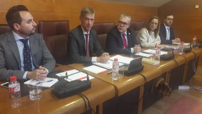 El presidente del TJSC, José Luis López del Moral, presenta la memoria judicial de 2018 en el Parlamento