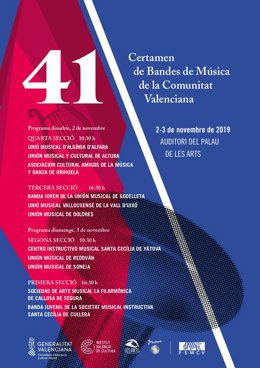 Programa del 41 Certamen de Bandas de Música de la Comunitat Valenciana