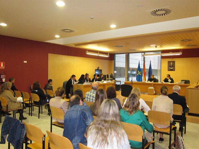  Imagen de la vista celebrada contra el acusado de la muerte de su pareja, Silvia Hernández, fallecida en 2016 en su domicilio en Gijón.