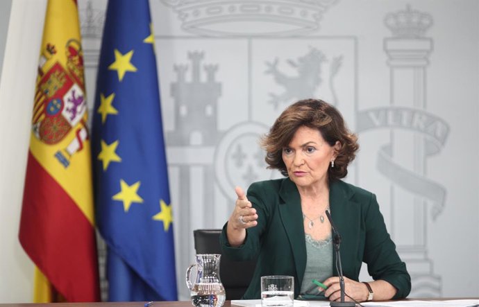 La vicepresidenta del Govern vcentral, a Madrid (España), a 31 de octubre deL 2019.