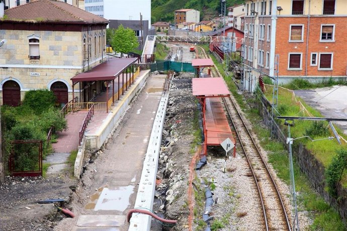 Soterramiento vías en Langreo