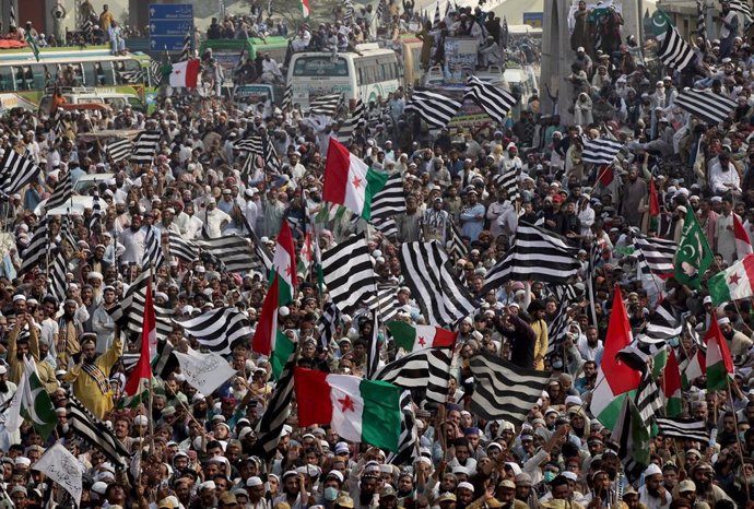 La 'Marcha de la Libertad' opositora para pedir la dimisión del primer ministro de Pakistán