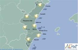 Predicción del 1 de noviembre en la Comunitat Valenciana