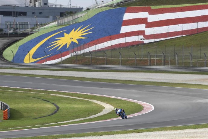 El piloto español de Moto3 Alonso López (Estrella Galicia 0,0) en el GP Malasia 2019