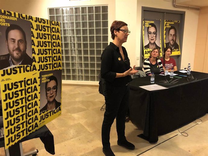 La candidata de ERC por Girona al Congreso, Montse Bassa
