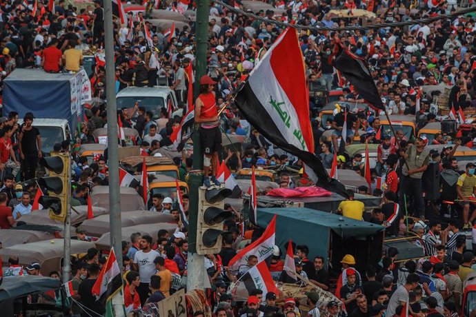 Manifestación contra el Gobierno en Irak