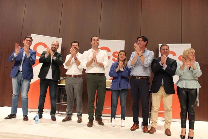 Ignacio Aguado en un acto de Ciudadanos en Sevilla