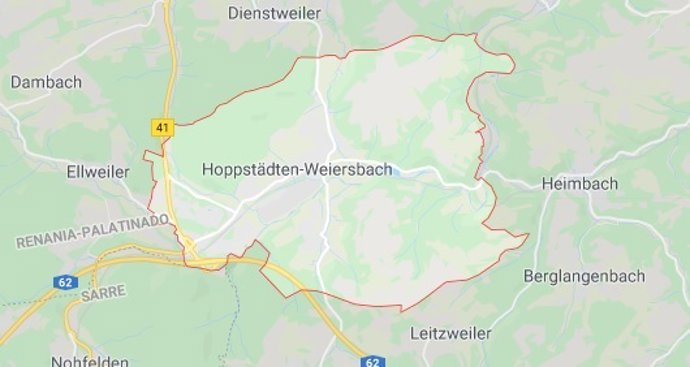 Hoppstden-Weiersbach, el municipio alemán en el que ha sido abatido por la Policía un hombre que llevaba un hacha.