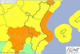 Avisos metereológicos este domingo, 3 de noviembre, en la Comunitat Valenciana