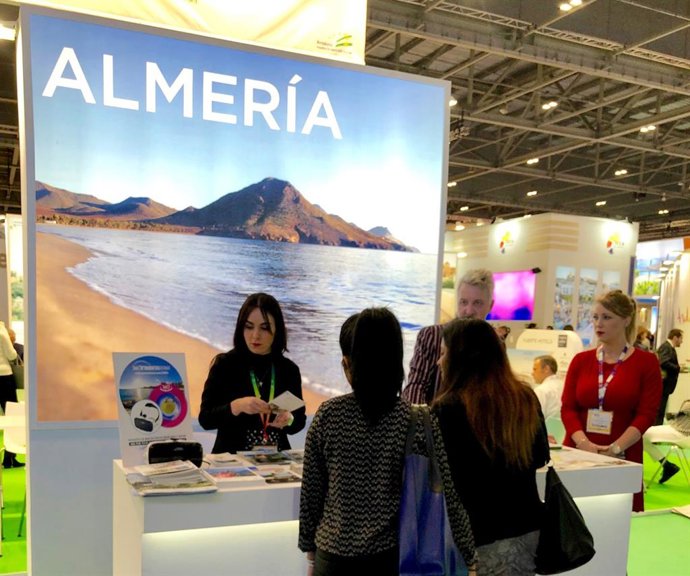 Expositor de la Diputación de Almería en la World Travel Market de Londres 2018