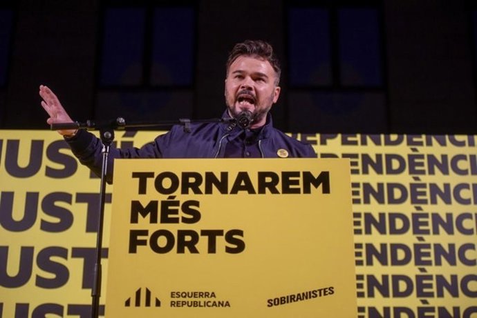 El cabeza de lista de ERC al Congreso por Barcelona, Gabriel Rufián