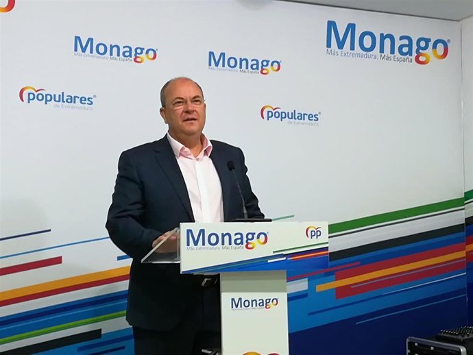 Monago en rueda de prensa