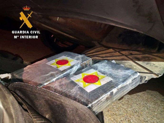Cocaina incautada por la Guardia Civil