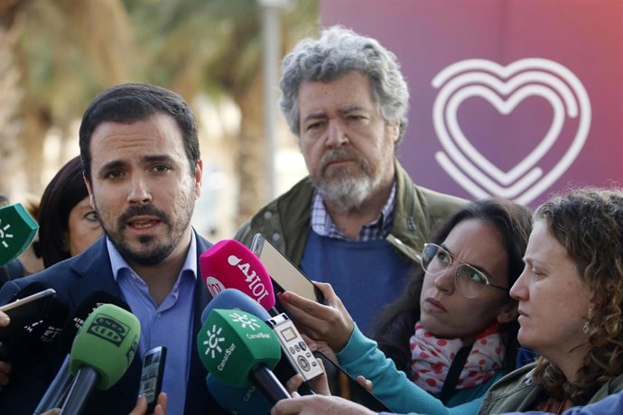 El  coordinador federal de IU, Alberto Garzón
