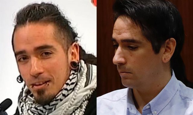 El acusado por el 'crimen de los tirantes', Rodrigo Lanza, muestra un radical cambio de imagen, en el juicio por matar presuntamente a Víctor Laínez por llevar unos tirantes con la bandera de España en diciembre de 2017.