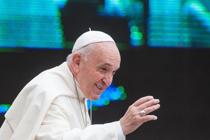 October 30, 2019 - Vatican: Pope Francis arrives to leads his weekly general audience in Saint Peter's Square, at the Vatican. (Massimigliano Migliorato/CPP/Contacto)