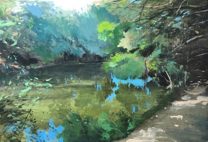 El primer premio de los XVI certamen de Pintura al Aire Libre de Alcalá de Guadaíra