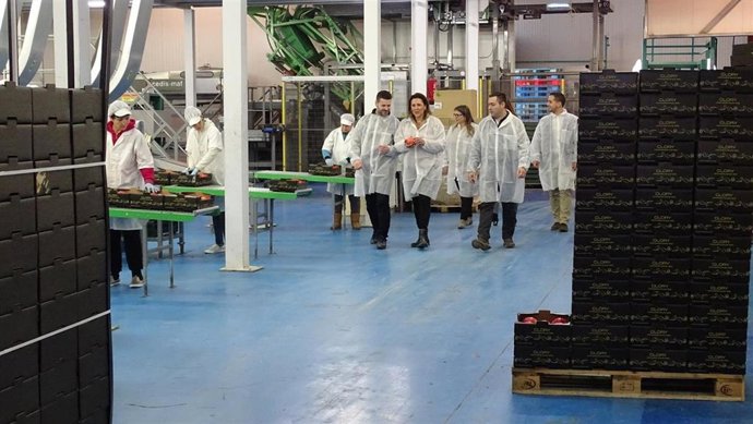 La candidata de Ciudadano (Cs) al Congreso de los Diputados por Huesca, Lourdes Guillén, visita Fraga.