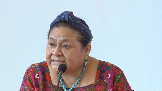 La premio Nobel de la Paz Rigoberta Menchú 