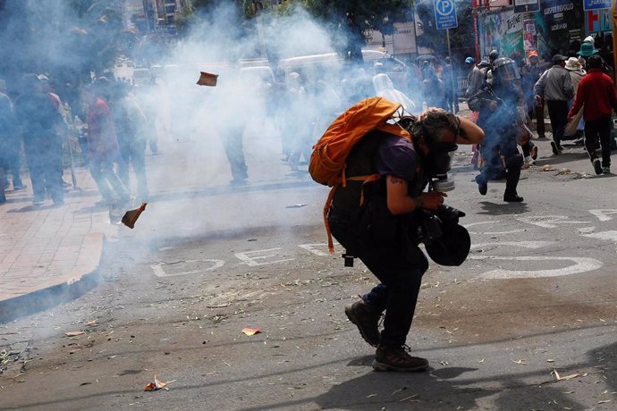 Enfrentamientos en La Paz entre simpatizantes y detractores del Gobierno de Evo Morales