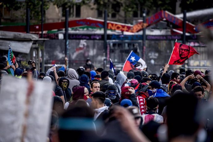 Protestas en Santiago de Chile contra el Gobierno de Sebastián Piñera 