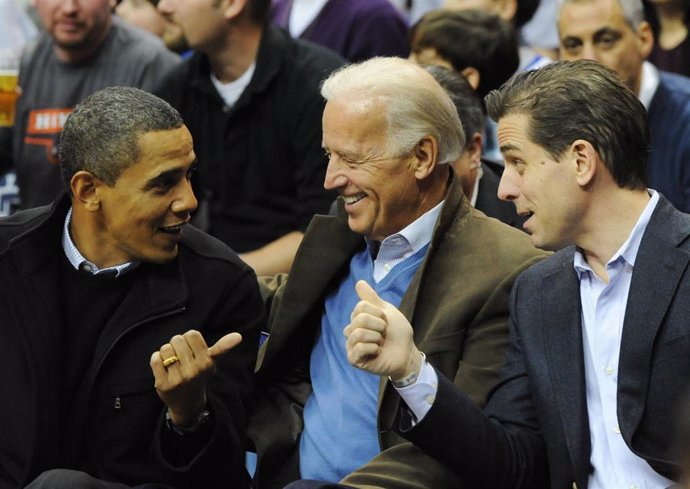 Barack Obama, Joe Biden y Hunter Biden