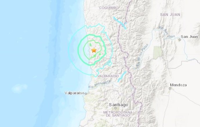 Chile.- Un terremoto de 6,1 sacude el centro de Chile