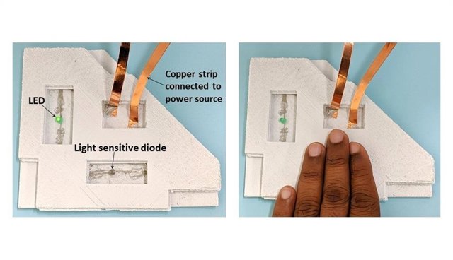 Ejemplo de electrónica sensible a la luz con el nuevo desarrollo