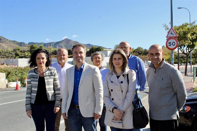 El candidato de Cs al Congreso Guillermo Díaz en Nerja