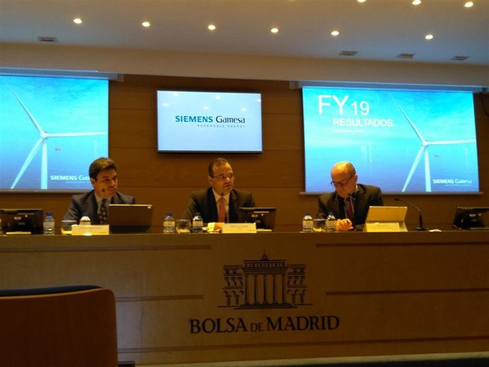 Presentación de resultados de Siemens Gamesa en la Bolsa de Madrid.