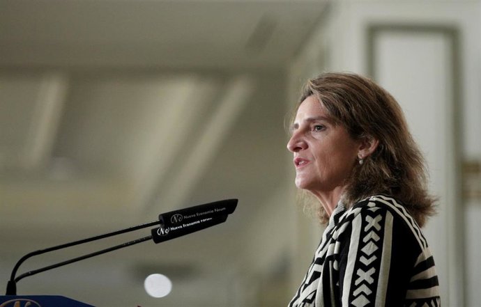 La ministra de Trasición Ecológica en funciones, Teresa Ribera
