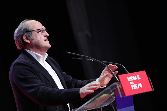 El portavoz socialista en la Asamblea de Madrid, Ángel Gabilondo, durante el acto de apertura de campaña en Madrid (España), a jueves 31 de octubre de 2019