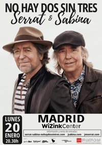 Serrat y Sabina anuncian concierto en el WiZink Center de Madrid