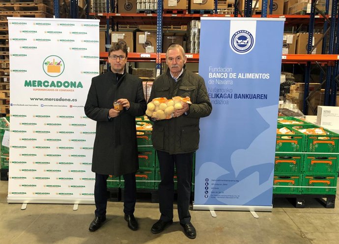 Mercadona entrega 5.000 kilos de productos de primera necesidad ala Fundación Ba