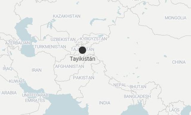Imagen en el mapa de Tayikistán - Europa Press