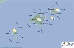 El tiempo en Baleares hoy 6 de noviembre de 2019.