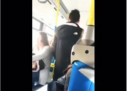 Difunden en redes una agresión a una mujer de origen latinoamericano en un autobús de la EMT en Madrid