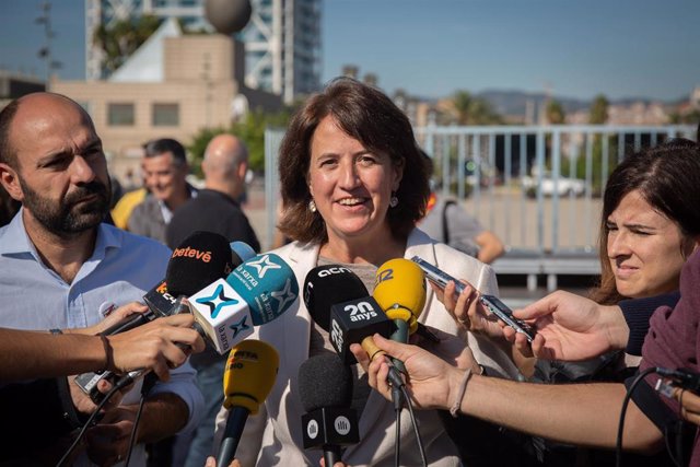 La presidenta de la Assemblea Nacional Catalana (ANC), Elisenda Paluzie, el 25 de octubre de 2019.