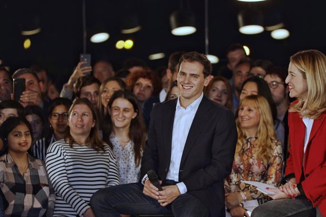 El presidente de Ciudadanos, Albert Rivera, asiste a un 'Encuentro Ciudadano' de Familias en Valencia (Comunidad Valenciana / España) a 5 de noviembre de 2019.
