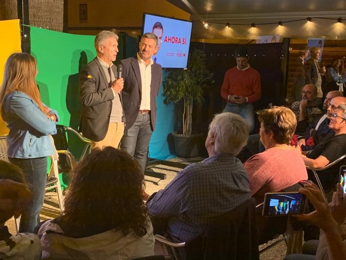 Marlaska en un acto en Rota