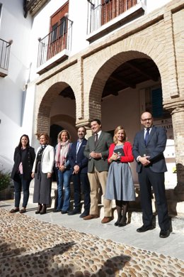 Autoridades en la inauguración del XIII Encuentro de Gestores del Patrimonio Mundial de España.