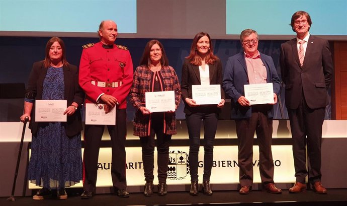 El viceconsejero de Función Pública, Andrés Zearreta, en un acto celebrado en la sede del gobierno vasco de vitoria