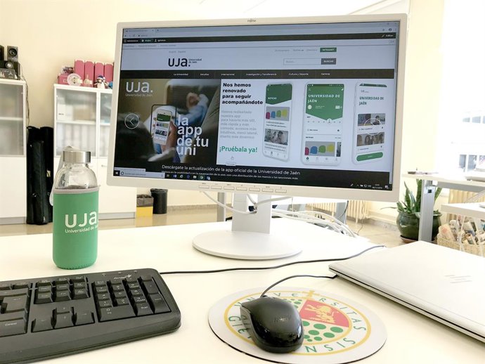 Un puesto de trabajo en la Universidad de Jaén.