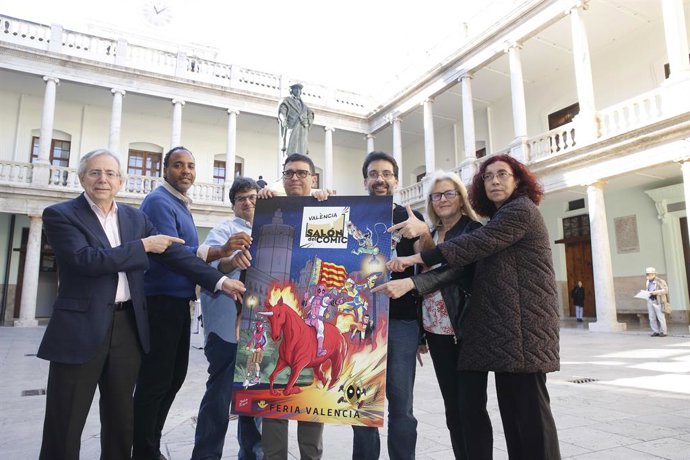Presentación del cartel oficial del Salón del Cómic creado por Salva Espín