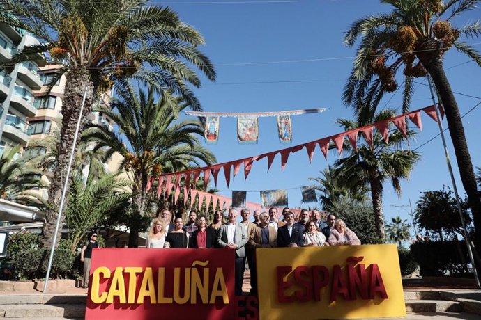 El presidente de Cs en el Parlament, Carlos Carrizosa, en un acto en Lloret de Mar.