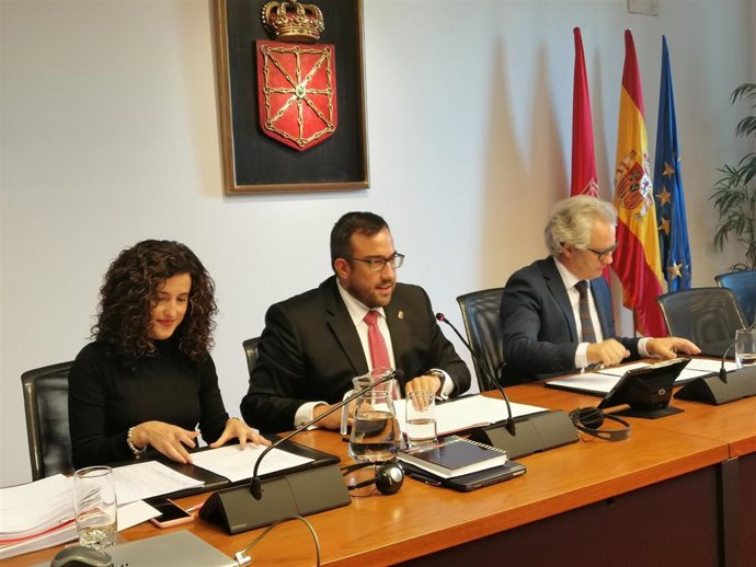 Comparecencia en el Parlamento foral de Javier Remírez.