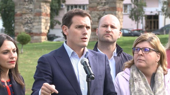 El presidente de Ciudadanos, Albert Rivera, en Mérida.