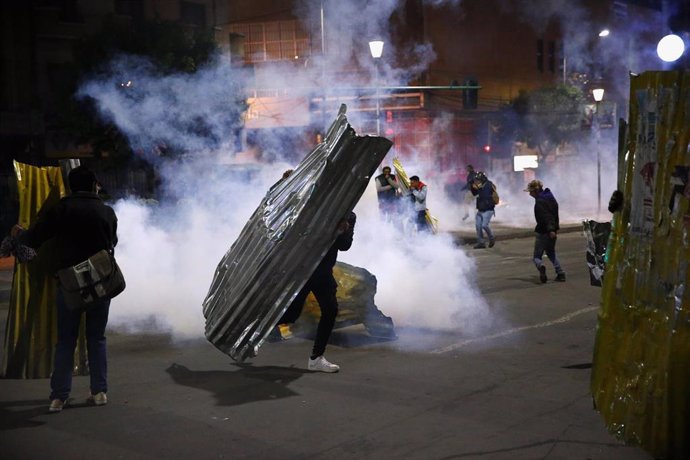 Enfrentamientos entre simpatizantes y detractores del presidente de Bolivia, Evo Morales, en La Paz